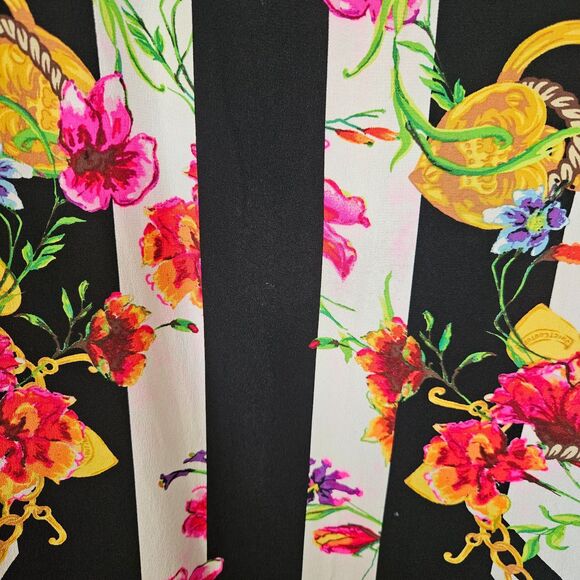 JUICY COUTURE Dress Stripes Floral Size 12 - Picture 5 of 6